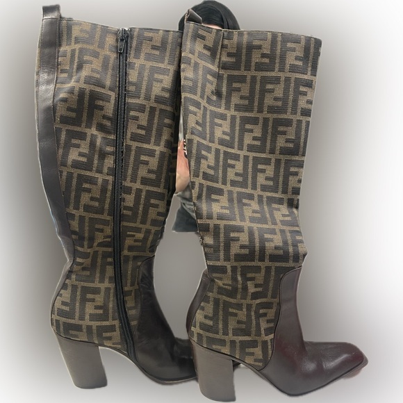 Fendi Zucca Vintage Boots - Picture 2 of 8
